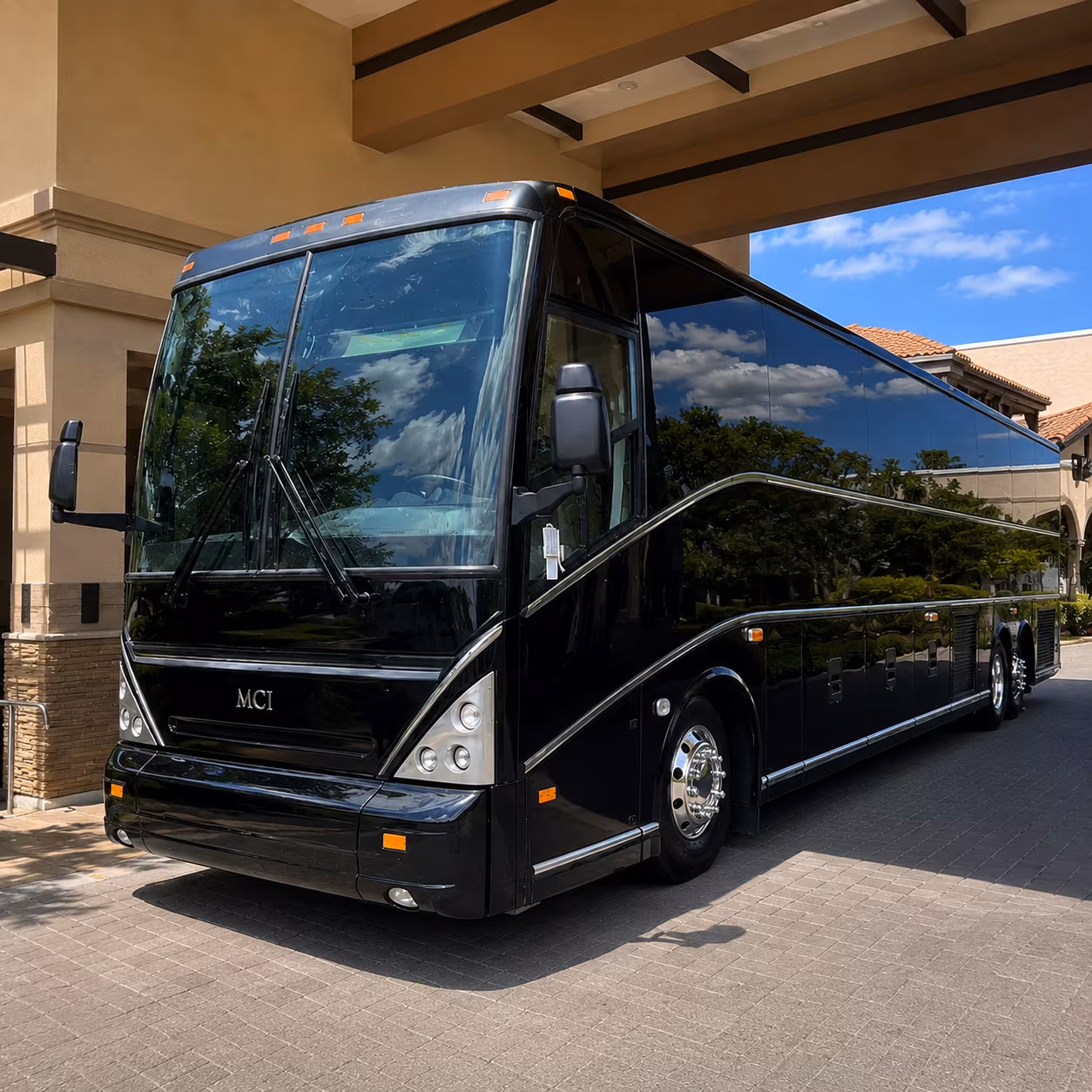 glendale charter bus services exterior